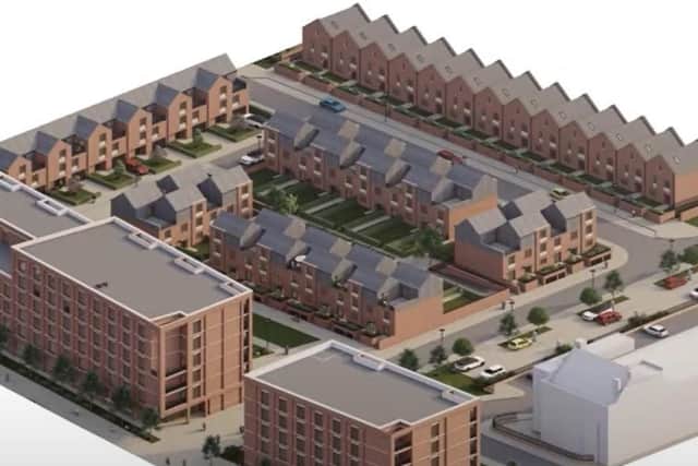 The proposed new layout for the site that was previously occupied by engineering conglomerate Thyssen Krupp.