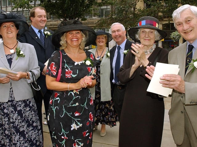Members of the Yorkshire Society clap to the music at the Yorkshire Day Celebration in Leeds city centre, in 2004.