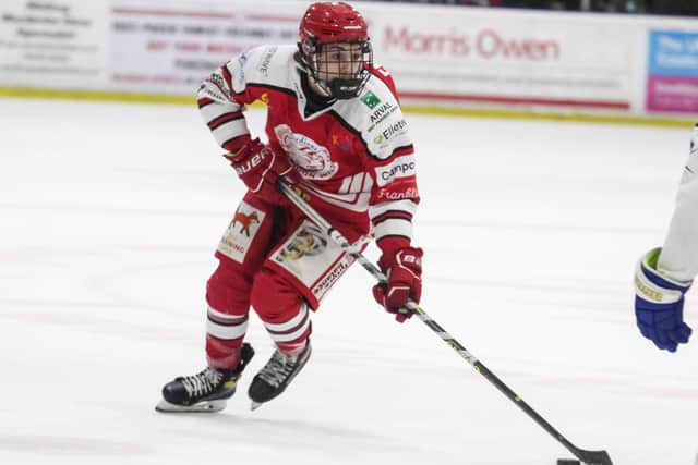 FAMILIAR FACE: Forward OIi Endicott comes up against boyhood club Swindon Wildcats, who he played for in NIHL National last season. Picture: KLM Photography