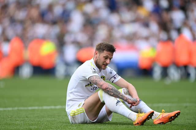 STILL OUT - Liam Cooper hopes to be involved by the end of Leeds United's tour of Australia, having picked up a slight issue with the fat pad behind his Achilles. Pic: Getty