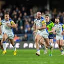 Matt Frawley makes a break for Leeds Rhinos in the defeat by Warrington Wolves two weeks ago. Picture by Bruce Rollinson.