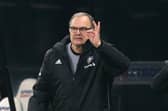 Leeds United's Argentinian head coach Marcelo Bielsa reacts during the Premier League football match against Newcastle United at St James' Park.