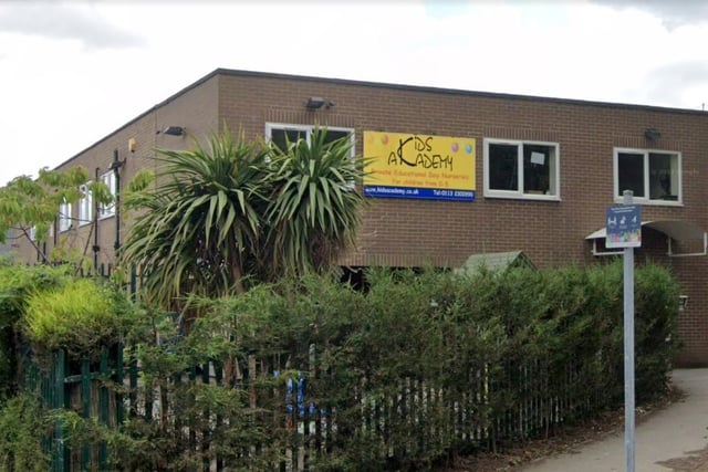 Kids Academy Holt Park in Holtdale Approach, Leeds, was rated Outstanding in 2023.