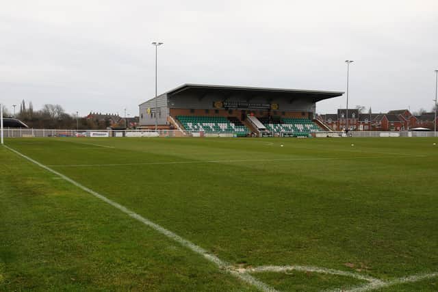 Nantwich Town's Swansway Stadium was due to host Stoke U21 vs Leeds U21 this evening (Photo by Matthew Lewis/Getty Images)