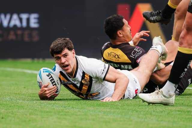 Castleford Tigers' George Hirst faces an extended layoff after a second failed head injury assessment. Picture by Alex Whitehead/SWpix.com.