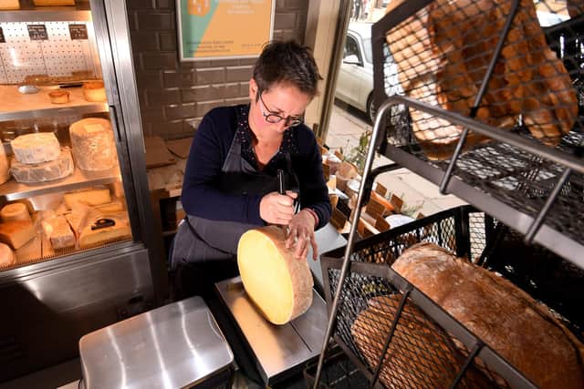 The team at George & Joseph cheesemongers, including Emmanuelle Metz, insist that its cheeses must be from independent producers who make them by hand as there is "more delicacy".