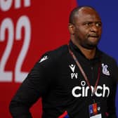 'UNDERDOGS': Leeds United are favourites to beat a Crystal Palace side managed by Patrick Vieira, above. Photo by MARTIN KEEP/AFP via Getty Images.