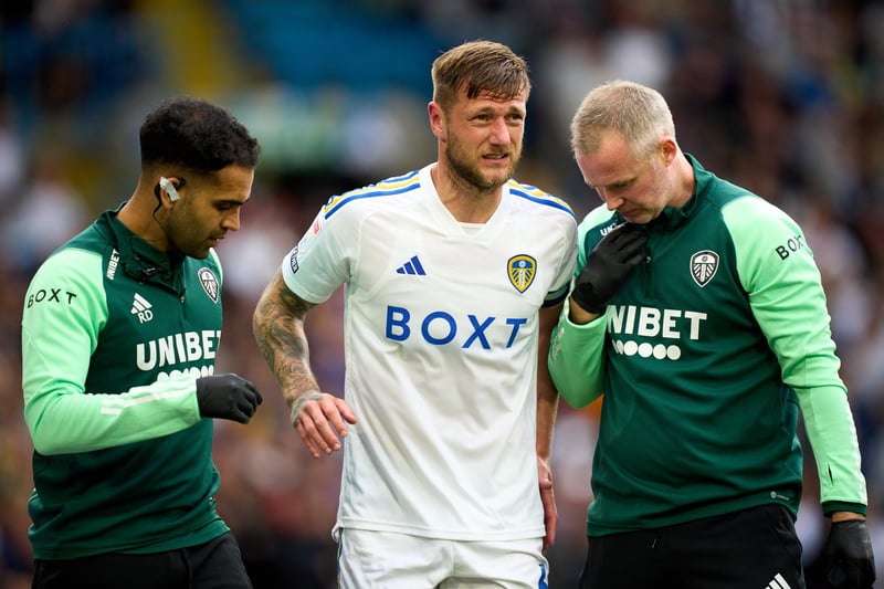 Expected return date: October.
Summary: Cooper ruptured his plantar fascia during the opening weekend 2-2 draw against Cardiff City at Elland Road, ruling him out of action for up to eight weeks.