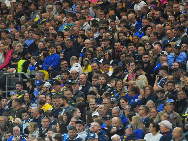 Fans in Headingley's famous South Stand.