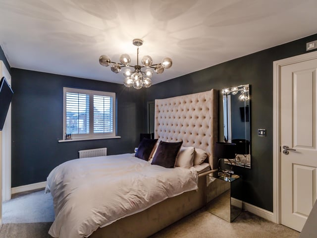 A double bedroom within the property.