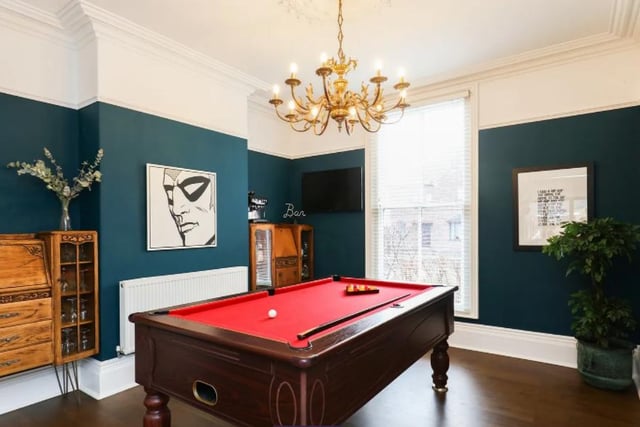 Complete with a pool table, the games/billiards room is a great place to unwind.