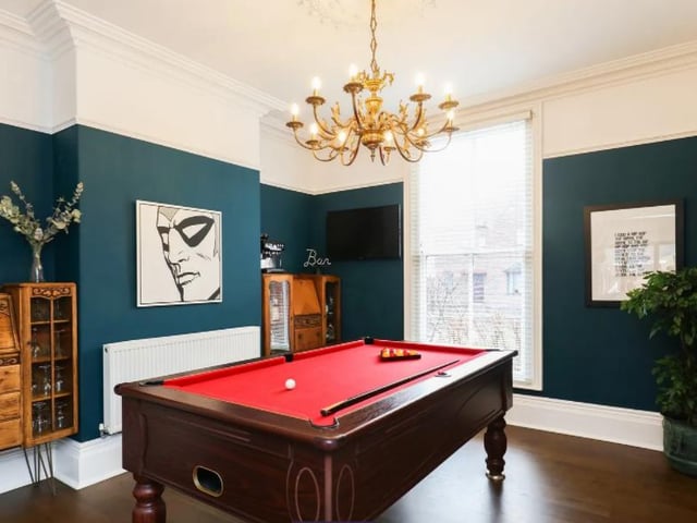 Complete with a pool table, the games/billiards room is a great place to unwind.