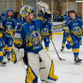 ON A ROLL: Leeds Knights head into Friday night's NIHL National clash with second-placed Milton Keynes having started the season with a nine-game winning streak. Picture courtesy of Anna Alarie/Oliver Portamento.