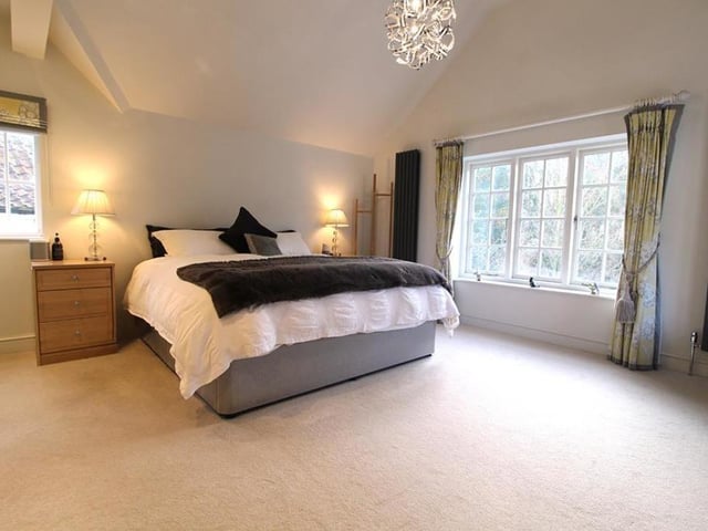 A super size bedroom within the property.