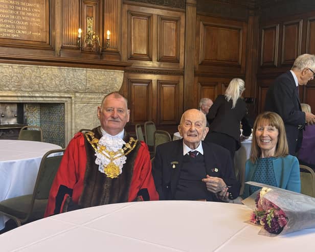 Godfrey Brooks was honoured at Wakefield Town Hall this week as the Royal Yorkshire Regiment celebrated its 20th anniversary.