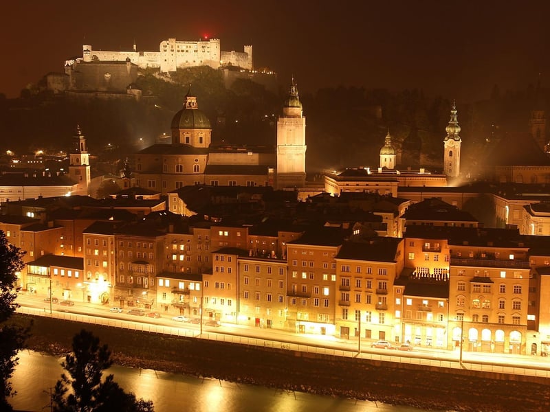 Take in one of Europe’s most picturesque cities, set against the breath-taking snow-capped backdrop of the eastern Alps. Jet2 has a flight out to the Austria taking off at 9.55am on NYE. 
(Photo by Johannes Simon/Getty Images)