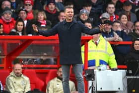 DRIVING BAN - Ex-Leeds United boss Jesse Marsch, pictured here in his final game in charge at Nottingham Forest's City Ground, has been handed a six-month driving ban. Pic: Getty