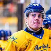 LONG_SERVING: Defenceman Jordan Griffin is back for a sixth season with Leeds Knights - having helped them win the NIHL national play-offs last time out. Picture: Kevin Bland/Knights Media.