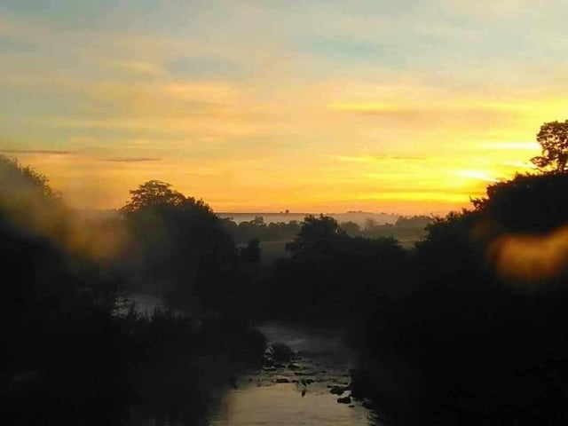 Janet Johnson said: "Sunrise at Harewood Bridge ."