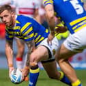 Marc Sneyd in Challenge Cup semi-final action for Warrington Wolves against Hull KR in June. Picture by Allan McKenzie/SWpix.com.