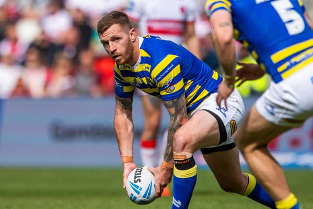 Marc Sneyd in Challenge Cup semi-final action for Warrington Wolves against Hull KR in June. Picture by Allan McKenzie/SWpix.com.