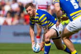 Marc Sneyd in Challenge Cup semi-final action for Warrington Wolves against Hull KR in June. Picture by Allan McKenzie/SWpix.com.