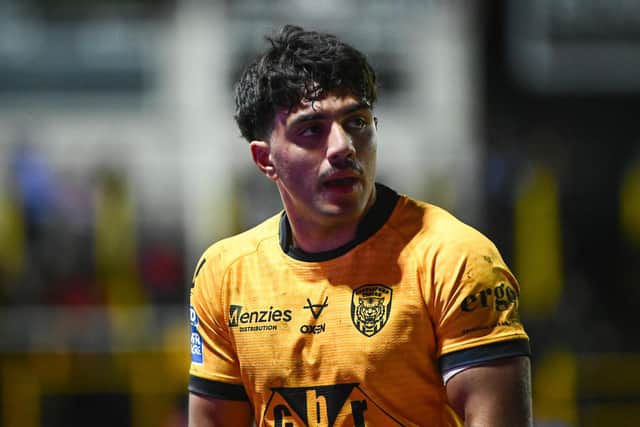 Castleford Tigers will be without in-foirm centre Krystian Mapapalangi when they visit Warrington Wolves on Saturday. Picture by Olly Hassell/SWpix.com.