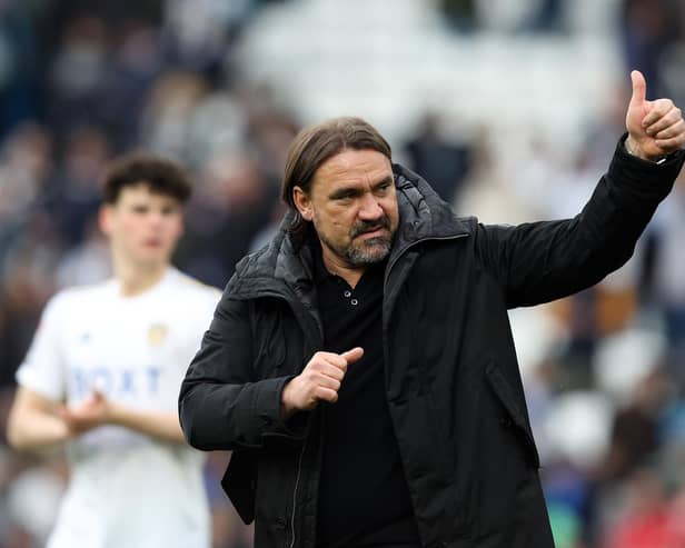 BACKING: For Leeds United and boss Daniel Farke, above, in the play-offs from ex-Whites midfielder David Prutton. Photo by Ed Sykes/Getty Images.