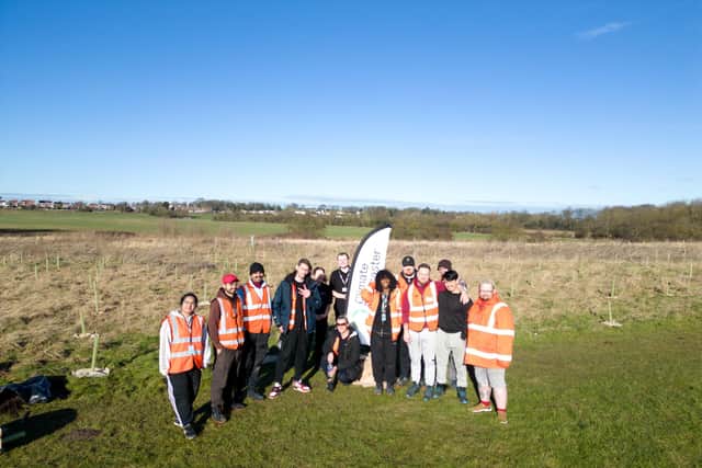 The Amazon team has planted over 1,000 trees in Doncaster