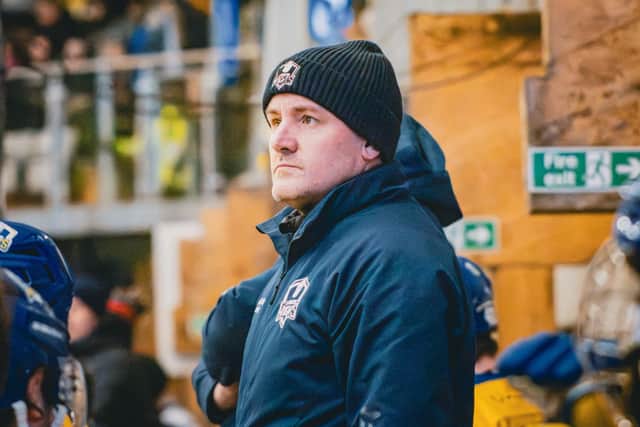 ADMIRATION: Leeds Knights' head coach, Ryan Aldridge. Picture: Rob Halls/Knights Media.