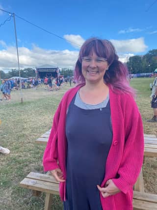 Sally Jenkinson at Glastonbury