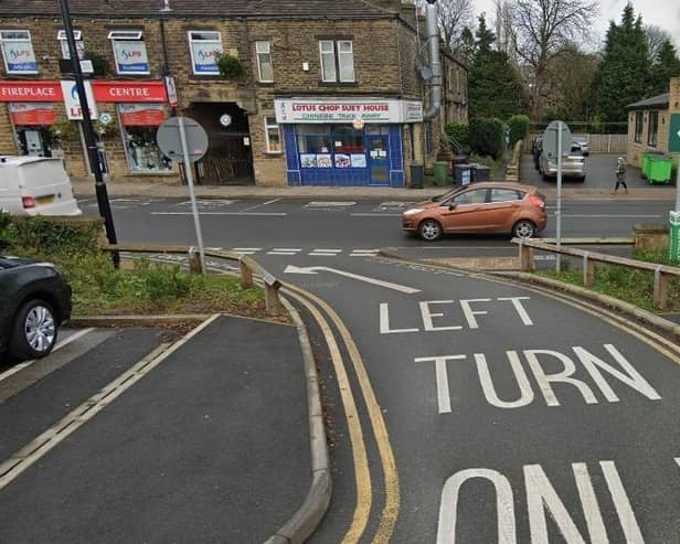 The left turn only signage at Morrisons, Guiseley, which councillors say is frequently ignored by drivers (Photo by Google)