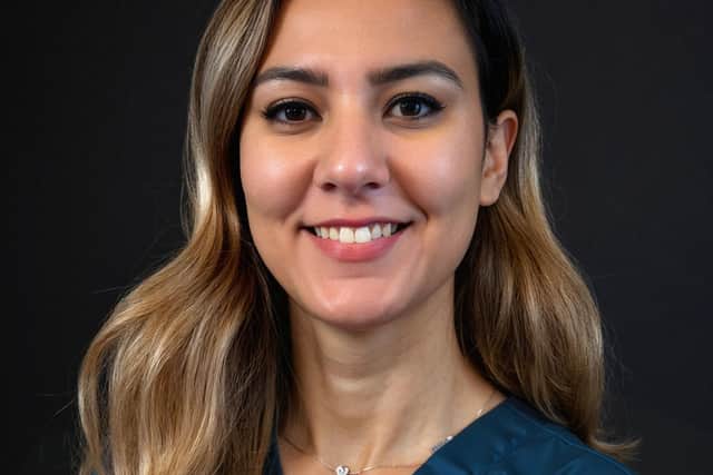 Ophthalmologist Nihal Elghryany who provides NHS glaucoma care at Optegra Eye Hospital Bradford
