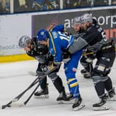 OPENING NIGHT: Leeds Knights and Hull Seahawks produced a typically fiesty derby encounter on Friday night. Picture: Ben Gordon/Knights Media.