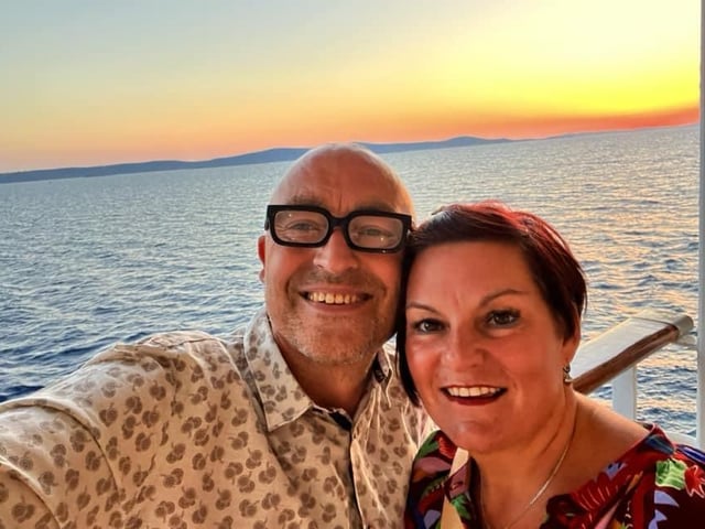 Richard Hunneybell Collings said: "Me and my beautiful wife! Anyone that knows her knows why she’s special!"