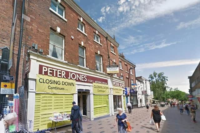 The Peter Jones store, on Little Westgate, Wakefield, closed in January 2025. Photo: Google