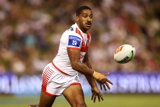 Hull's new signing Treigh Stewart in action for St George Illawarra Dragons in a pre-season game against St Helens at WIN Stadium in Wollongong, Australia, in 2023. Picture by Mark Kolbe/Getty Images.