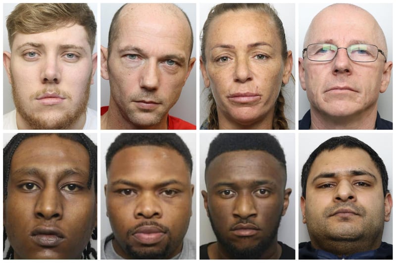 The criminals locked up at Leeds Crown Court this week. (pic by WYP)