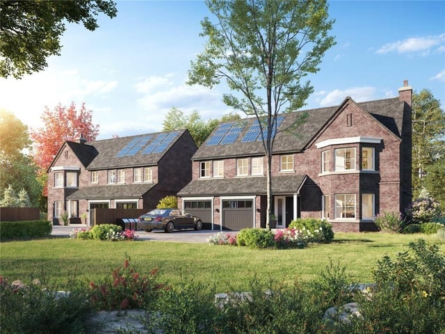 This second property is also located in Wetherby, extending over three floors and including five double bedrooms, three luxury en-suite bathrooms with living accommodation extending to approximately 3100sqft. The contemporary design will maximise space, light and enhance the enjoyment of the generous sized gardens.