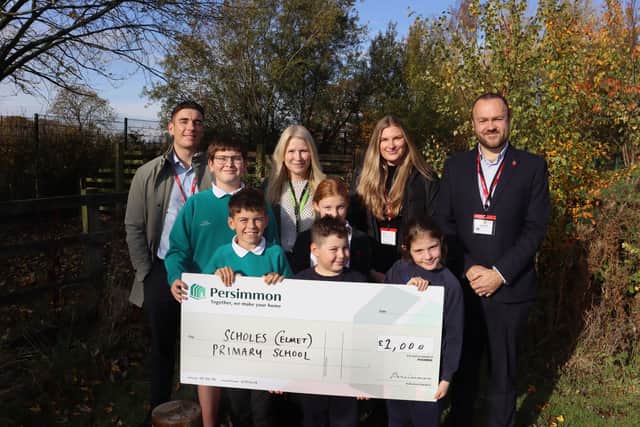 Persimmon West Yorkshire Land Director, James Parkin, Head of School Karen Hague and Councillor Ryan Stephenson