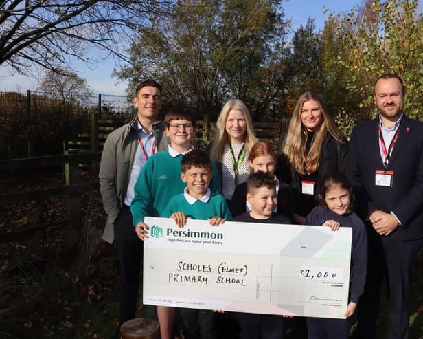 Persimmon West Yorkshire Land Director, James Parkin, Head of School Karen Hague and Councillor Ryan Stephenson