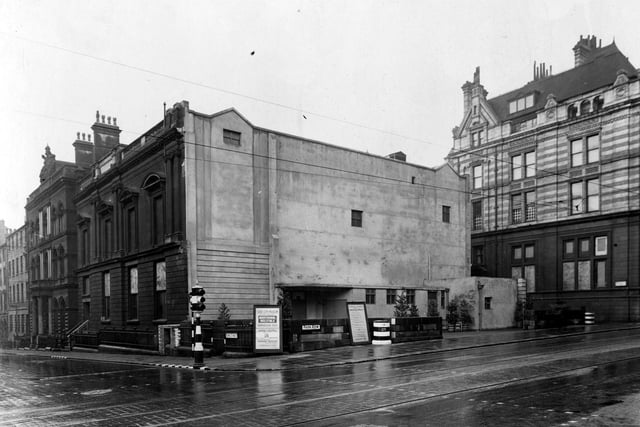 City Museum in January 1942. An air raid in 1941 caused severe damage to the hall losing the whole frontage on Park Row. The museum re-opened with a concrete rendering and included a miniature coal mine. The museum closed in 1965 with the building being demolished in 1966.
