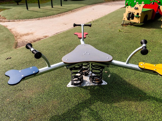 Pictured is some of the new playing equipment for children at Meanwood Park, brought to the playground by "passionate and proactive local residents", said Councillor Emma Flint of Weetwood ward.