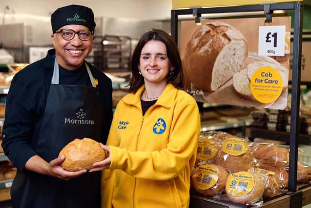 Morrisons has rebranded its freshly baked Market Street Cob to 'Cob for Care' to raise money for the UK's leading end of life charity, Marie Curie.