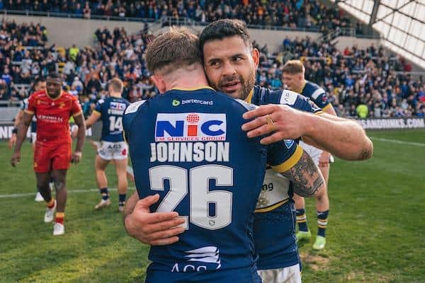 Rhinos also recorded an outstanding home win over previously unbeaten Catalans Dragons. Picture by Alex Whitehead/SWpix.com.