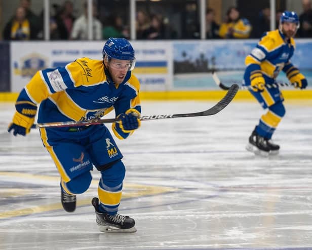 WISE HEAD: Matt Haywood has provided leadership qualities as well as plenty of points production for Leeds Knights this season. Picture courtesy of Oliver Portamento