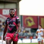 Castleford Tigers' Jeremiah Simbiken. Picture by Rémi Vignaud/Catalans Dragons/SWpix.com.