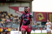 Castleford Tigers' Jeremiah Simbiken. Picture by Rémi Vignaud/Catalans Dragons/SWpix.com.