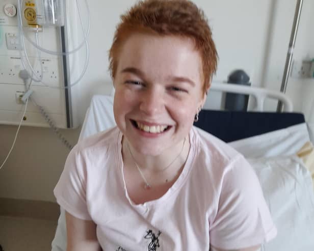 Emily Land is raising awareness of Anthony Nolan's work after the charity helped her to find a donor for a life-saving transplant last year. Picture: Anthony Nolan/PA Wire