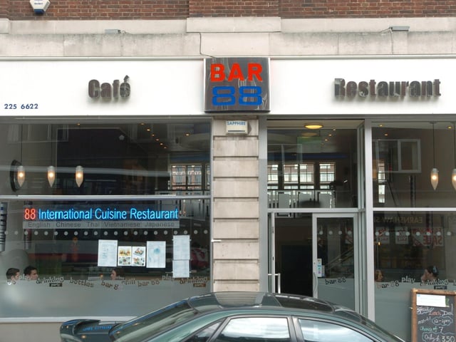 Did you enjoy a drink and a bite to eat here back in the day? Bar 88 pictured in July 2004.